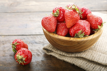 ripe organic strawberry