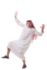 Arab businessman isolated on white background