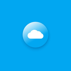 Cloud icon Flat.