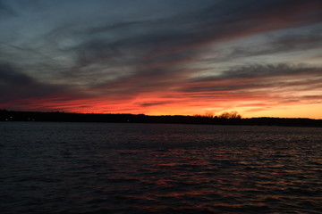 Sunset on Lake Oconee in Georgia