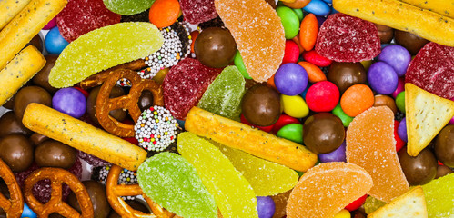 Bunte Süßigkeitenmischung
