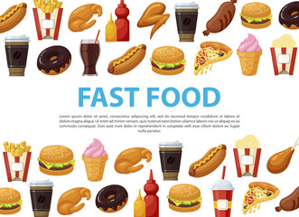 Fast food background