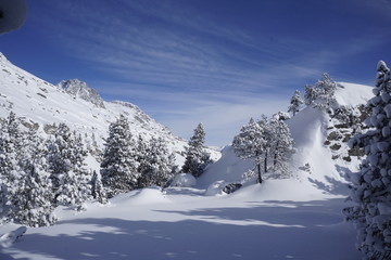 Winter in den Alpen