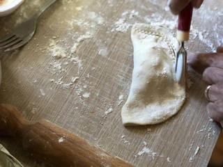 Traditional home made panzerotto in Puglia region