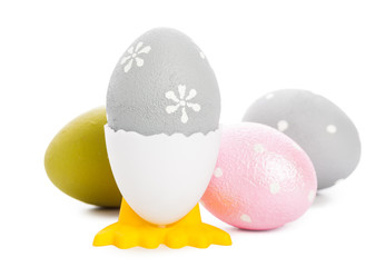 easter background. isolated on white