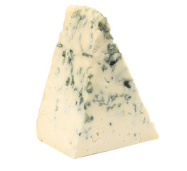 blue cheese isolated on white background