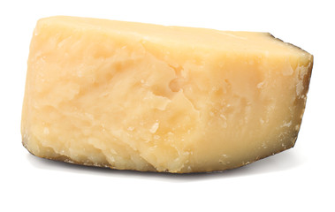 parmesan cheese isolated on white background