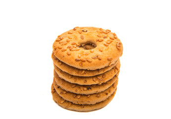 sesame cookies isolated