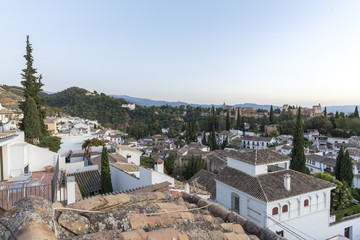 Fototapeta na wymiar View of the Albaicin, Granada