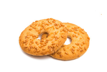 sesame cookies isolated
