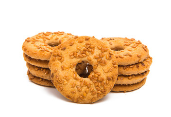 sesame cookies isolated
