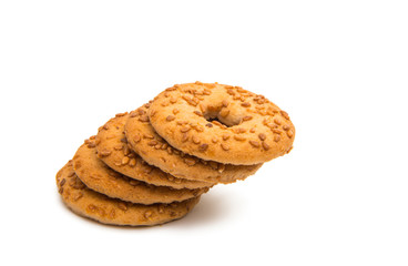 sesame cookies isolated