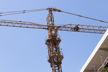 Fototapeta na wymiar construction crane