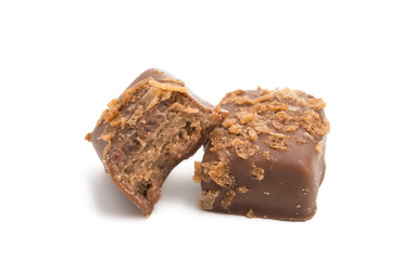 chocolate candy isolated