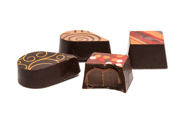 chocolate candy isolated