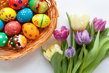 White spring background 