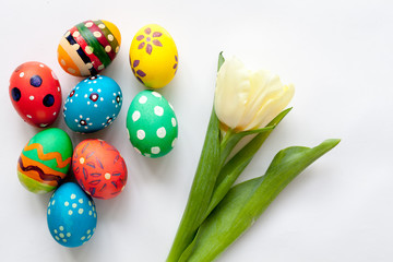 White spring background 