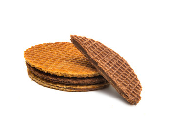 Dutch waffles isolated
