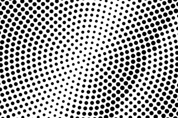 Black white dotted halftone. Half tone vector background.Rough radial dotted gradient.