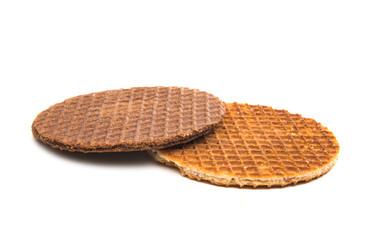 Dutch waffles isolated