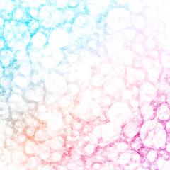 Abstract acrylic and watercolor hand painted background. Textured bubbles pattern. Blue, yellow and pink color texture.
