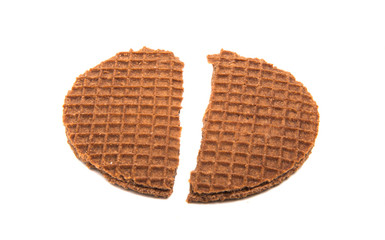 Dutch waffles isolated