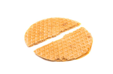 Dutch waffles isolated