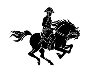 Shown Napoleon on horseback