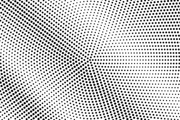 Black white dotted halftone. Half tone vector background. Detailed diagonal dotted gradient.