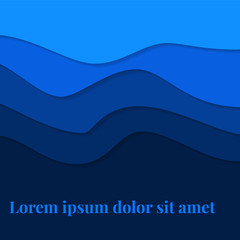 abstract vector background with curves and shadows