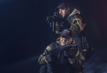 soldiers of the elite special purpose units