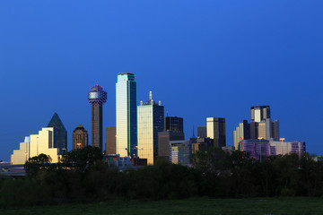 Fototapeta na wymiar Dallas Downtown Cityscape