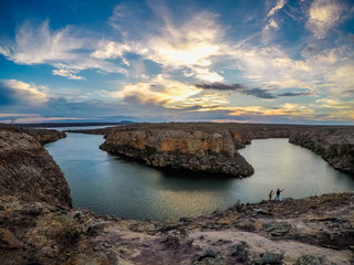 Mirante do Pôr do Sol nos Cânions do Rio São Francisco, Alagoas, Brasil