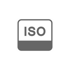 ISO sensitivity photo camera icon. Simple element illustration. Symbol design from Photo Camera collection. Can be used in web and mobile.