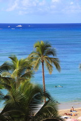 Waikiki is a beachfront neighborhood of Honolulu on the south shore of the island of Oahu in the U.S. state of Hawaii