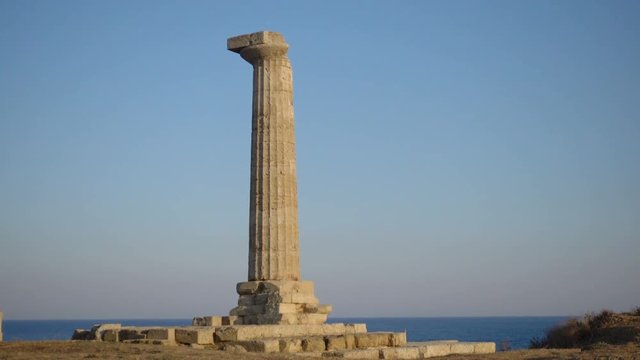 Beutiful view of Capo Colonna, Calabria, Italy