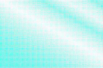Blue white dotted halftone. Half tone vector background. Smooth subtle dotted gradient.