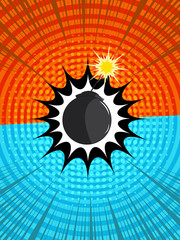 Comic fighting background