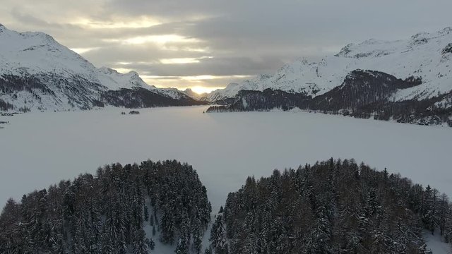 End of winter day - Engadin Sitzerland 