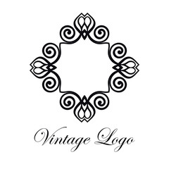 Vintage logo template