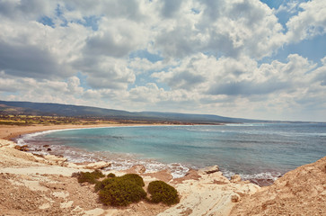 Cyprus - Mediterranean Sea coast. Lara Beach