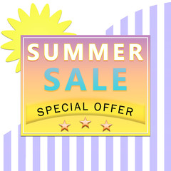 Summer sale label