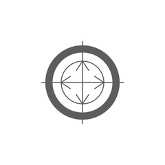 aim icon. Elements of gun aim icon. Premium quality graphic design icon. Signs, symbols collection icon for websites, web design, mobile app