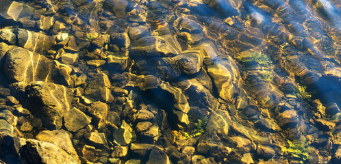 water rocks in river shallow