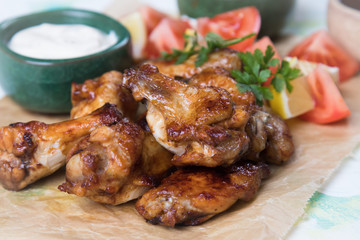 Texas style chicken wings