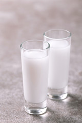 Alcohol Raki with anis. Turkish, Greek aperitif arak, Ouzo