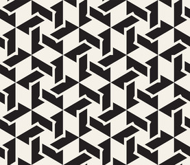 Vector seamless pattern. Modern stylish abstract texture. Repeating geometric shapes from striped elements