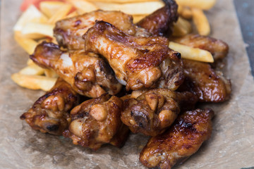 Texas style chicken wings