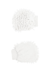 Car washing mitt glove isolated