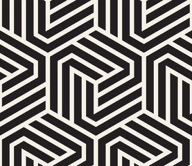 Vector seamless pattern. Modern stylish abstract texture. Repeating geometric tiles